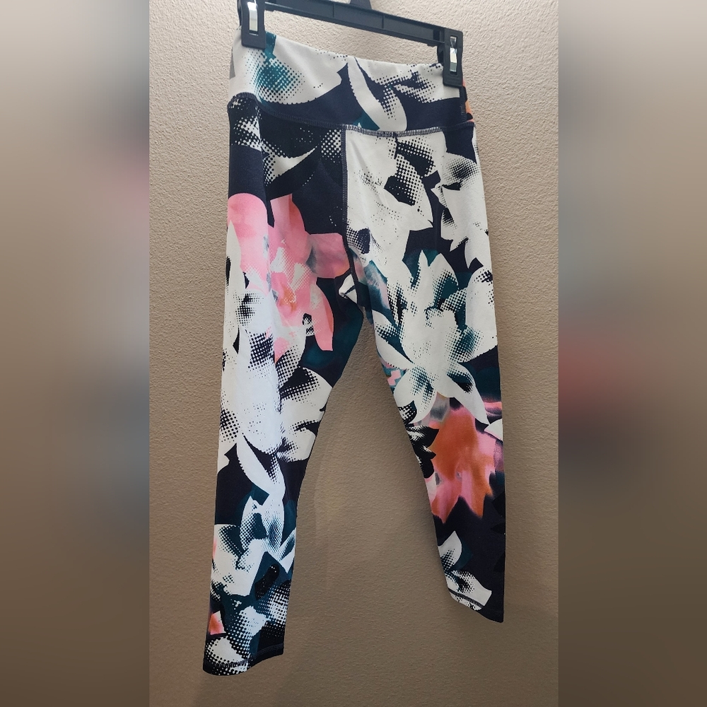 Floral Print Leggings Capris